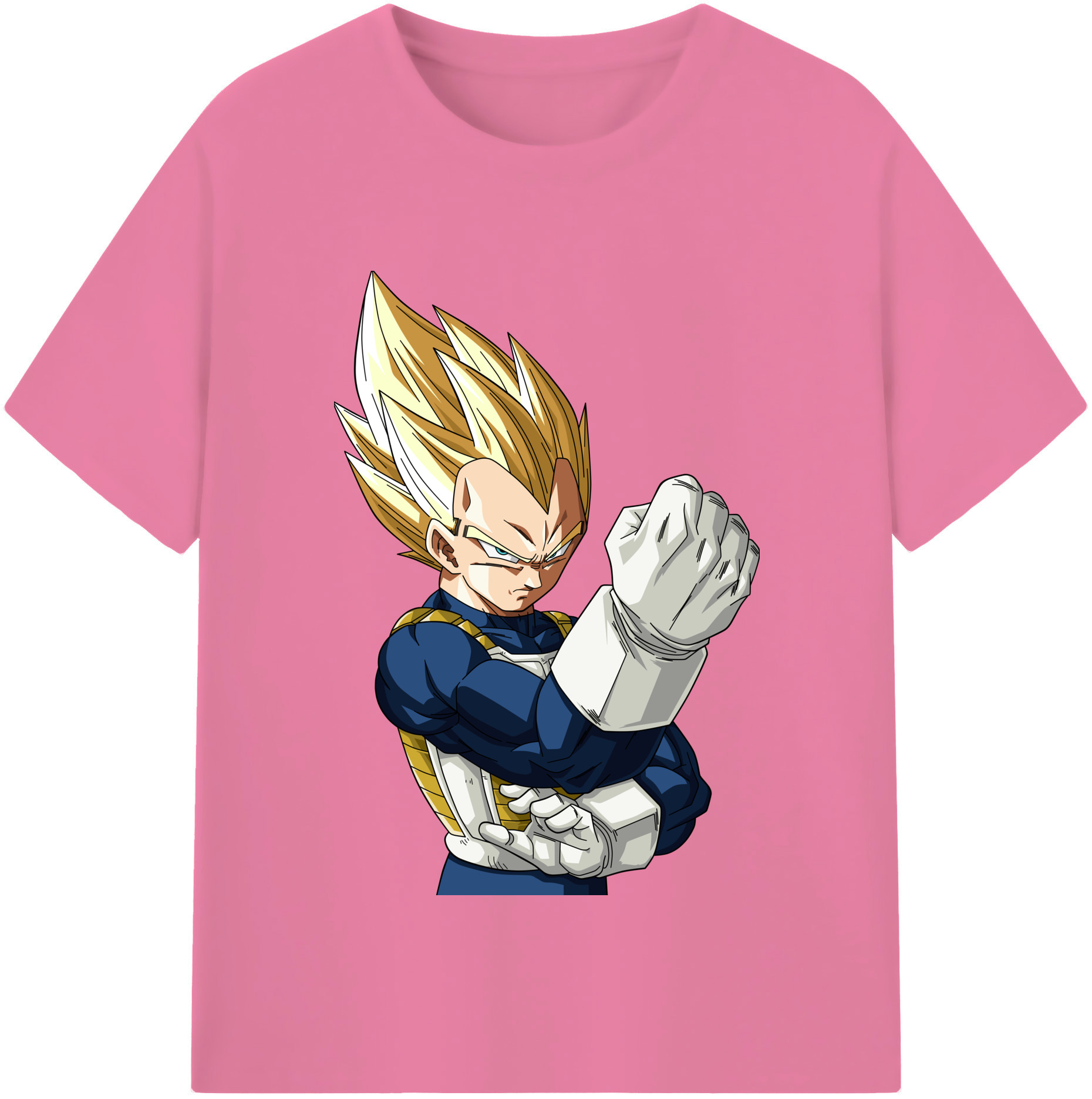 （画像用） ドラゴンボール ベジータ四世（Bejīta Yonsei）DRAGON BALL Vegeta IV 綿100％半袖Tシャツ（フロントプリント）